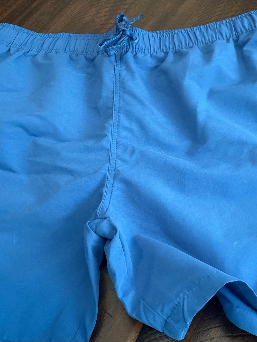 Men's Lightweight Aqua Swim Trunks with Drawstring